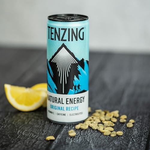 TENZING Natural Energy Drink | Plant-Based Original Recipe | 24 x 250ml
