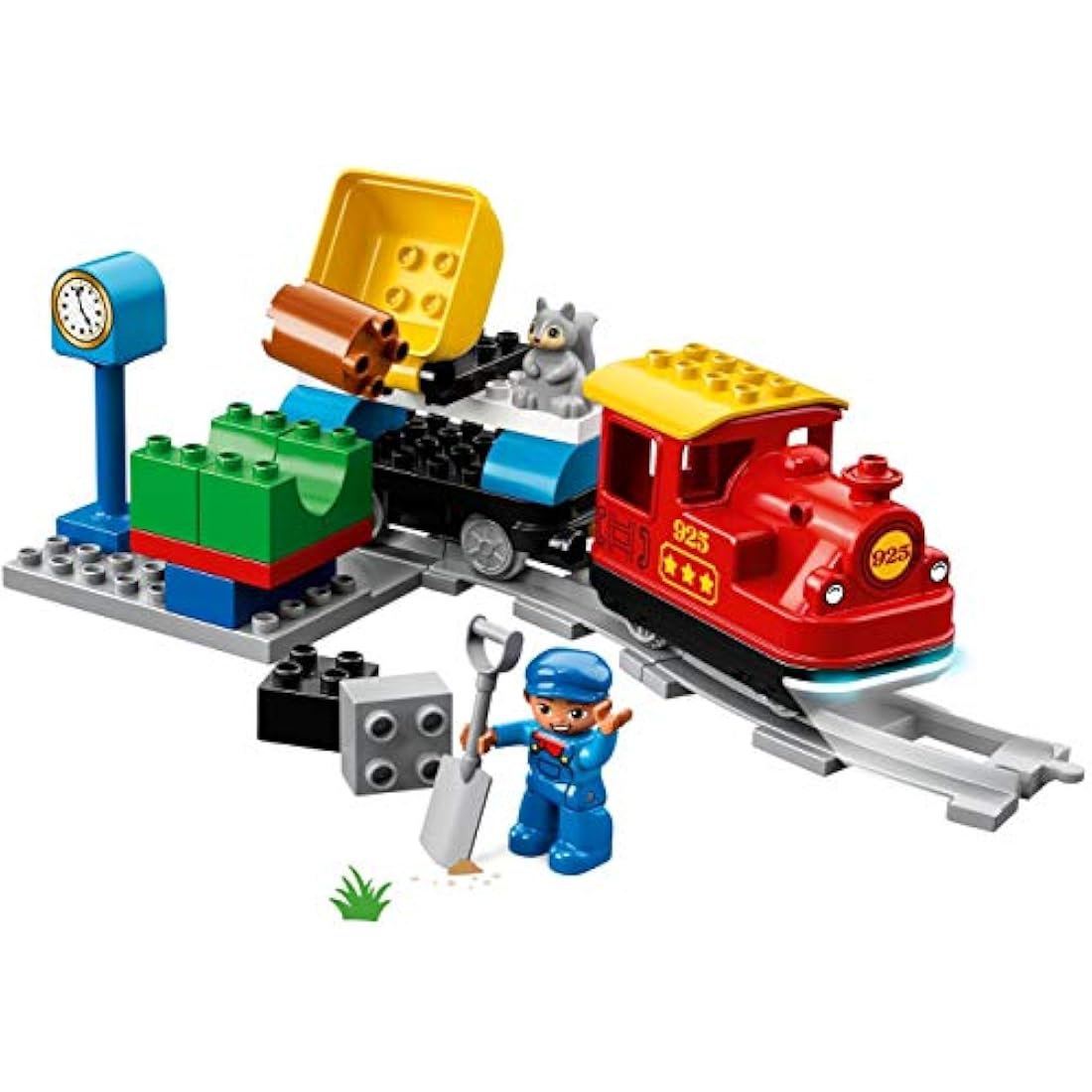LEGO Steam Train Model Railway Building Blocks Set by