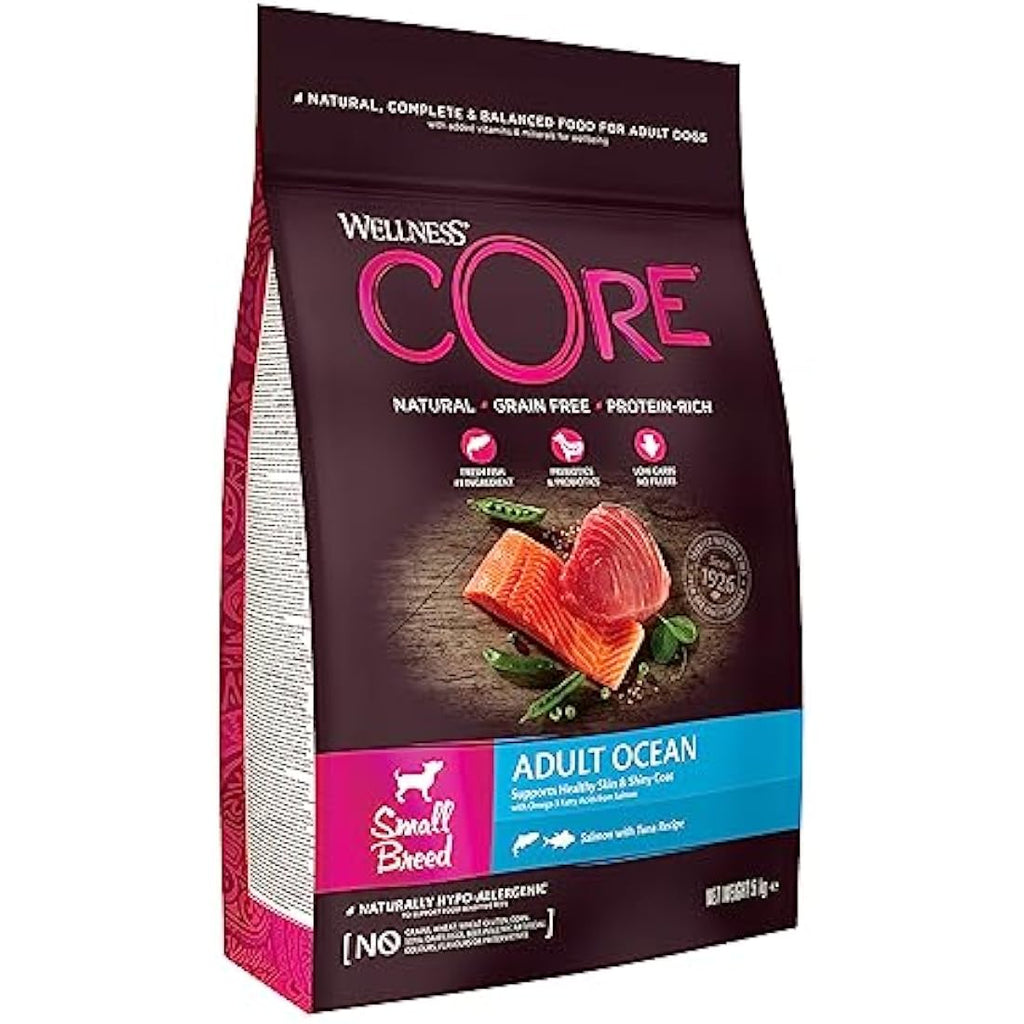 Wellness CORE Small Breed Ocean Salmon & Tuna Grain-Free Dog Food - 5kg