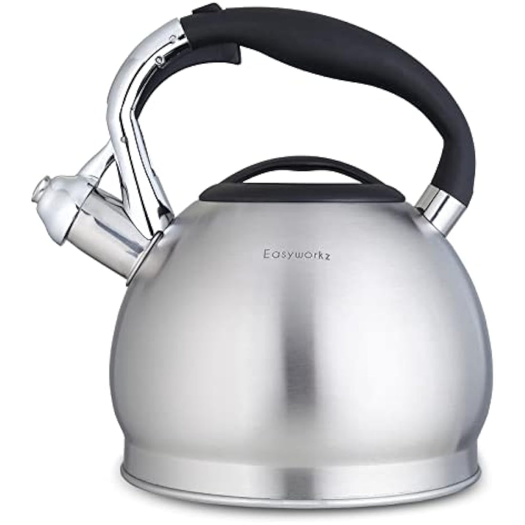 Easyworkz Whistling Tea Kettle - 2.3L Stainless Steel Stovetop Pot