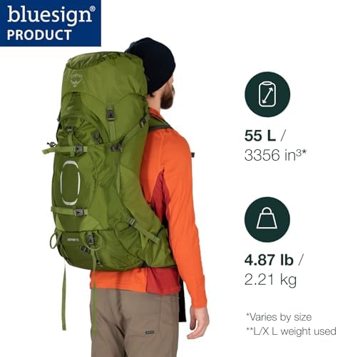 Osprey Aether Men's Hiking Backpack | Durable Outdoor Trekking Pack