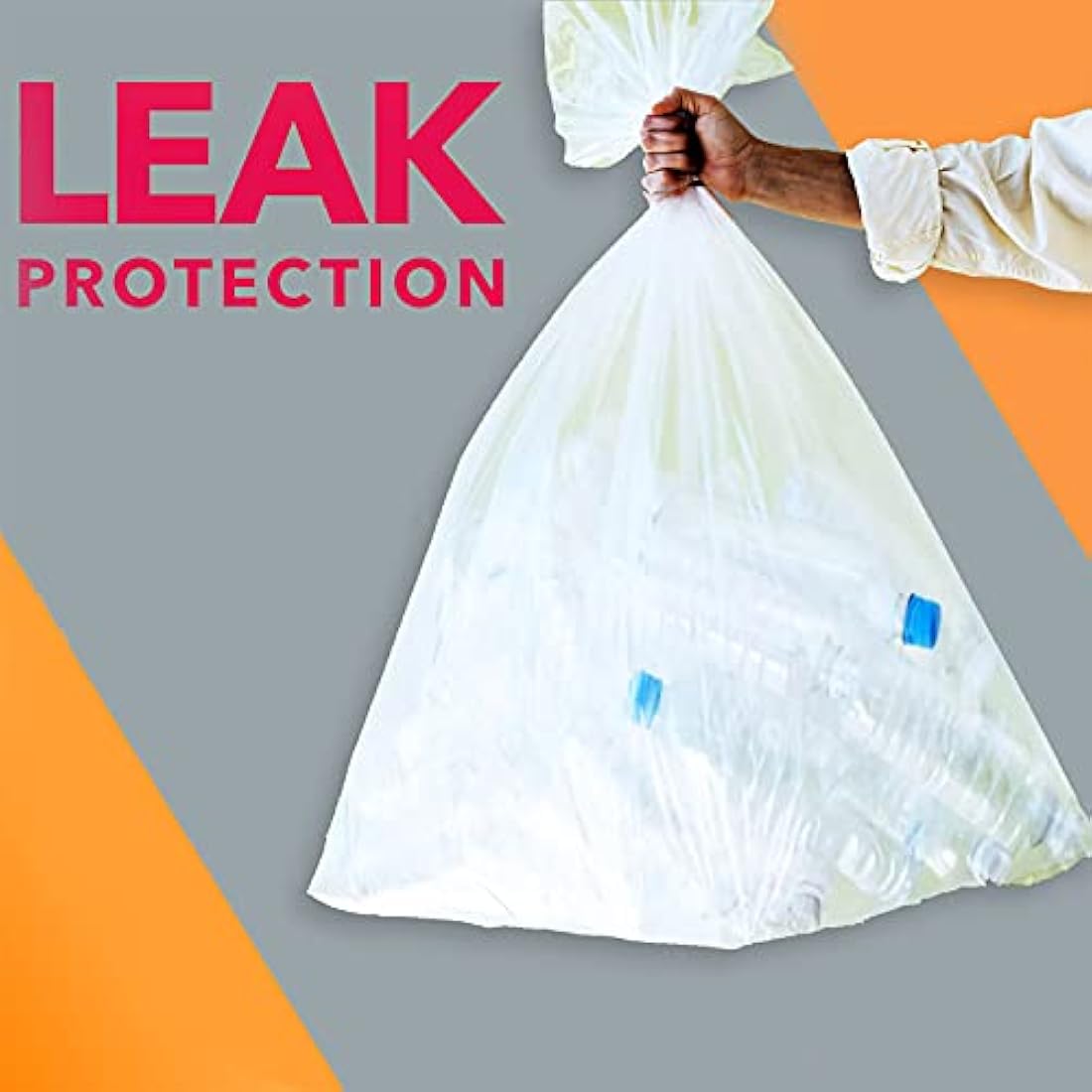 Capra Falconeri Clear Bin Liners – 200 Large 85L Heavy Duty Sacks