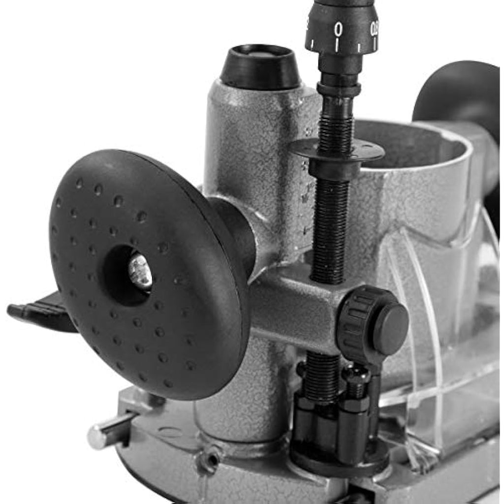 KATSU Plunge Base for Wood Routers - Adjustable Aluminum with Dust Nozzle