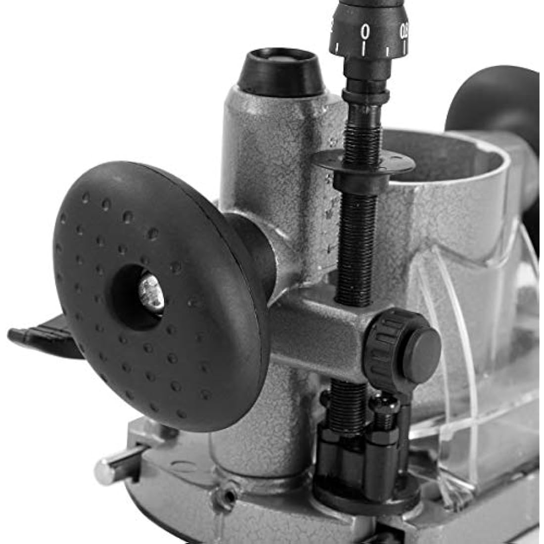 KATSU Plunge Base for Wood Routers - Adjustable Aluminum with Dust Nozzle