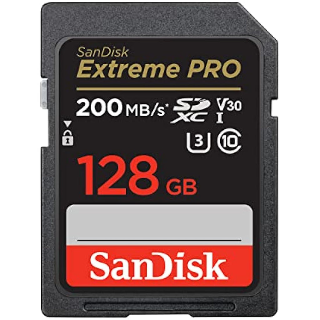 SanDisk 128GB Extreme PRO SDXC Memory Card | 4K UHD V30 200MB/s
