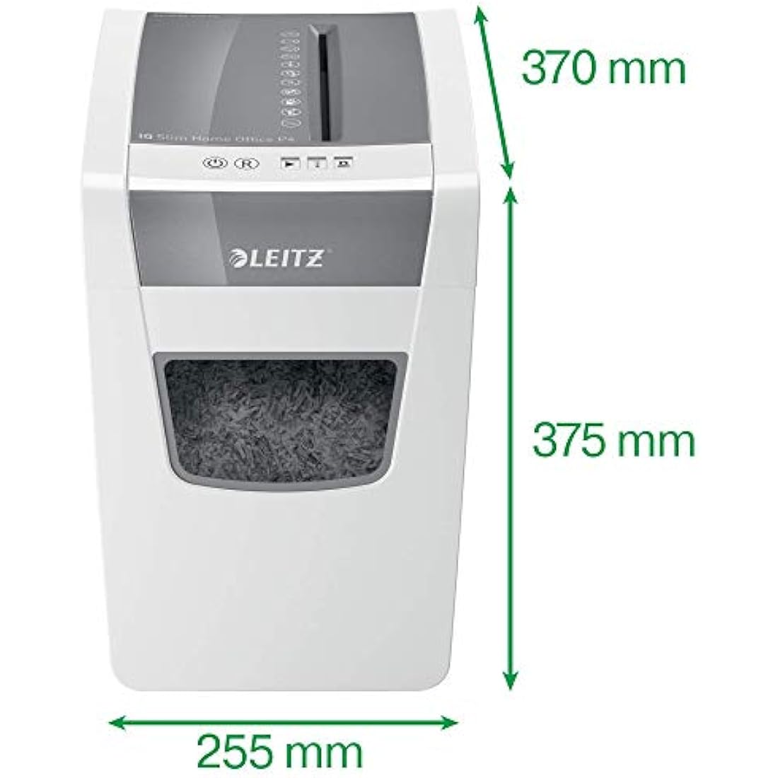 Leitz IQ Slim Home Office Cross Cut Paper Shredder | 10 Sheet, 23L Bin