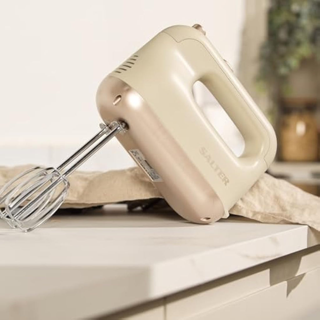 Salter Bakes Electric Hand Mixer – 5 Speed Whisk with 5 Attachments
