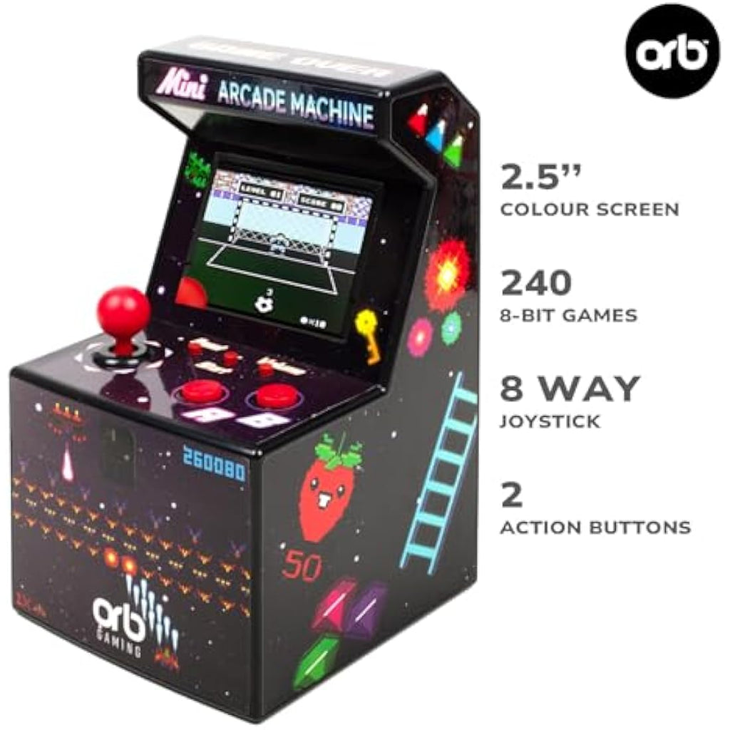 Orb Retro Handheld Games Console & Arcade Bundle | 390 8-Bit Games