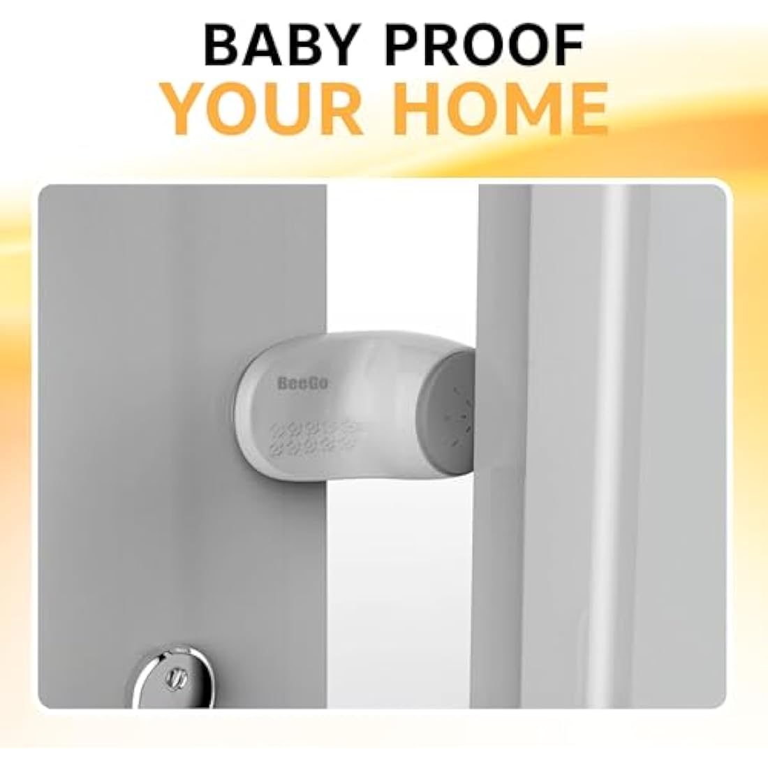 BeeGo Baby Door Safety Stoppers – Finger Guards & Anti-Slam Locks (2 Pack)