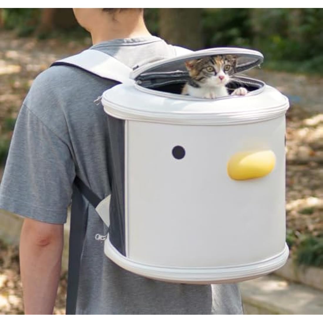 PURROOM Cat Carrier Backpack – Breathable 900D Oxford Pet Travel Bag