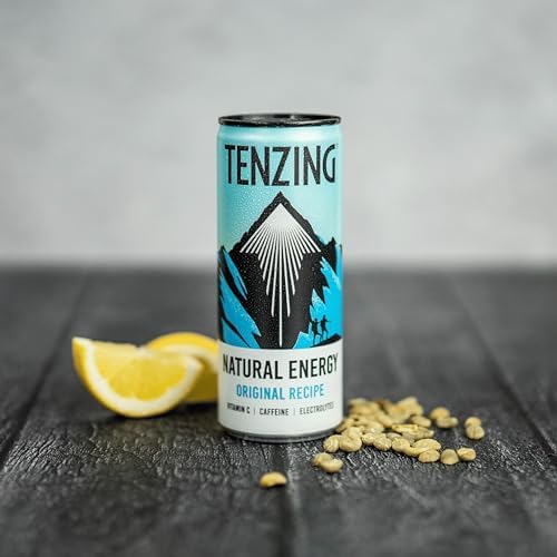 TENZING Natural Energy Drink | Plant-Based Original Recipe | 24 x 250ml