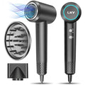 LKV Ionic Hair Dryer – 1500W High-Speed Professional Blow Dryer, Grey