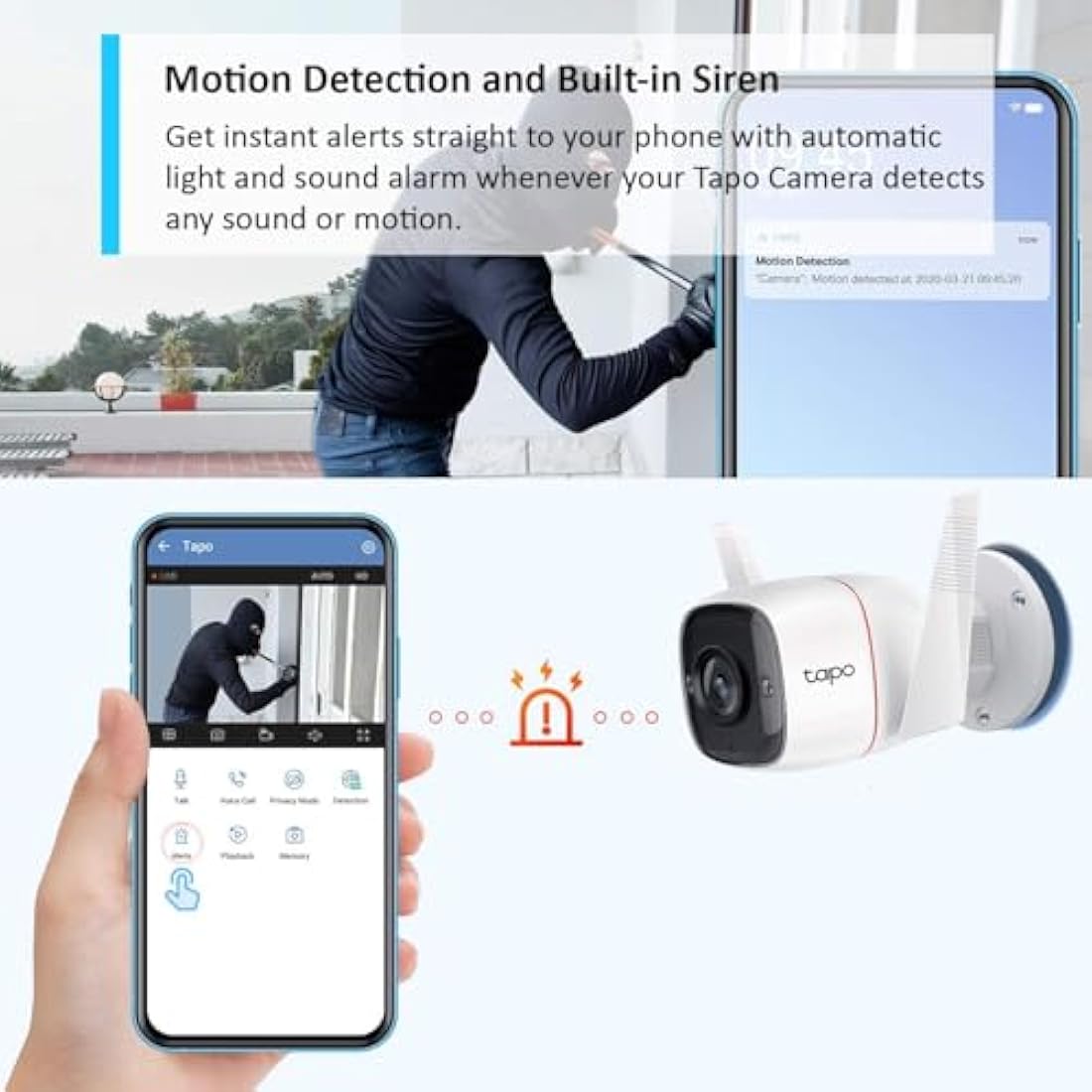 Tapo C310 2K 3MP Outdoor Security Camera – Wired IP66 Night Vision