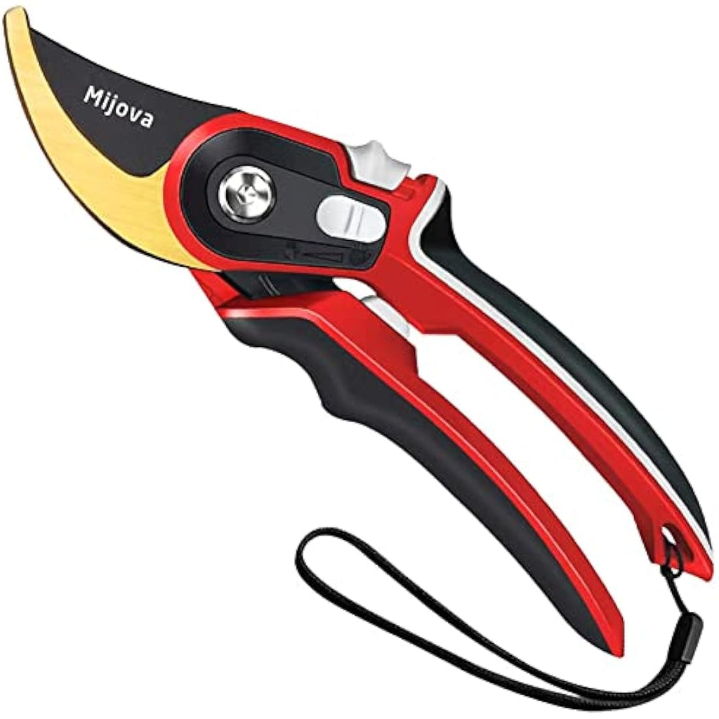 Mijova Heavy Duty Pruning Shears – SK-5 Carbon Steel Bypass Pruners
