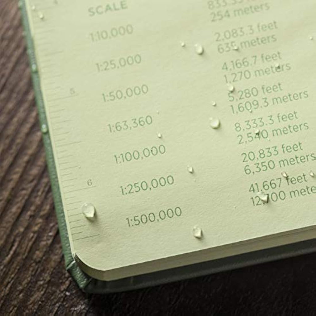 Rite in the Rain Weatherproof Hard Cover Notebook | Green, 6.75" x 8.75"