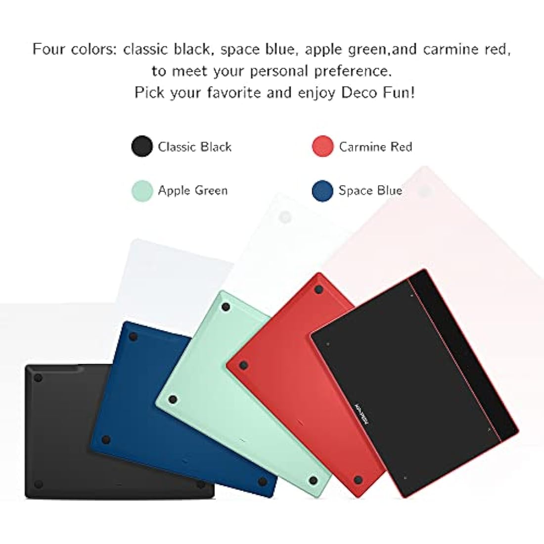 XP-PEN Deco Fun S Graphic Tablet – 6x4 Inch Drawing Pad for OSU, Black