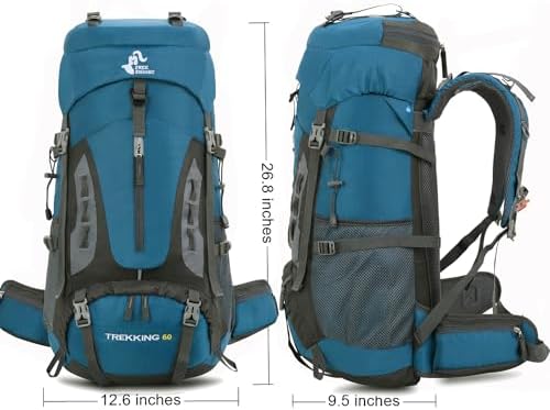 60L Hiking Backpack – Waterproof Lightweight Travel Daypack