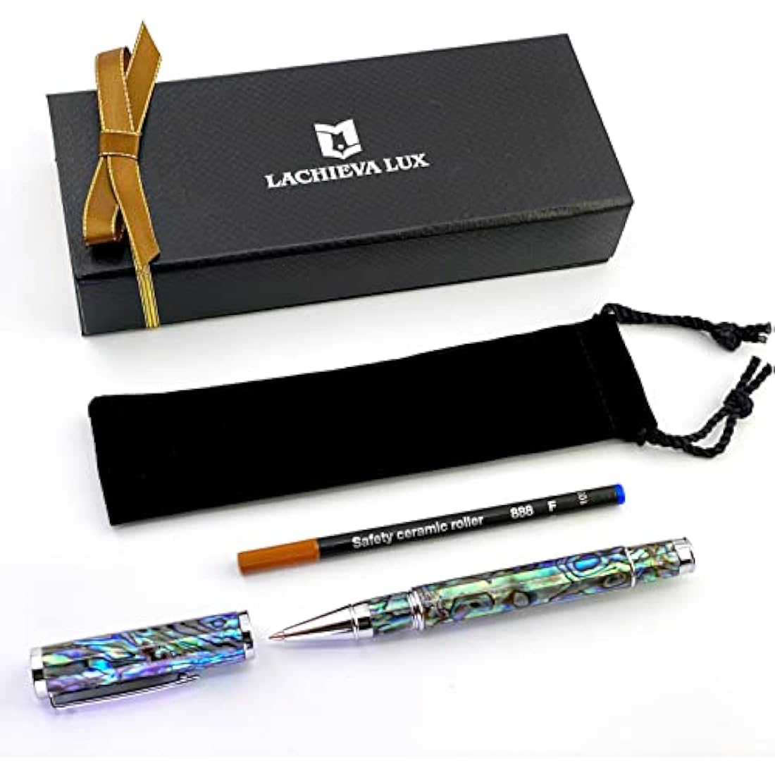 LACHIEVA LUX Abalone Sea Shell Rollerball Pen – Luxury Writing Gift