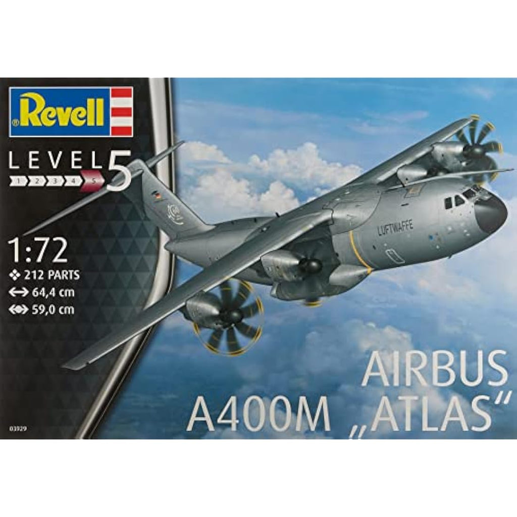 Revell Airbus A400M ATLAS 1:72 Scale Plastic Model Kit – 212 Pieces