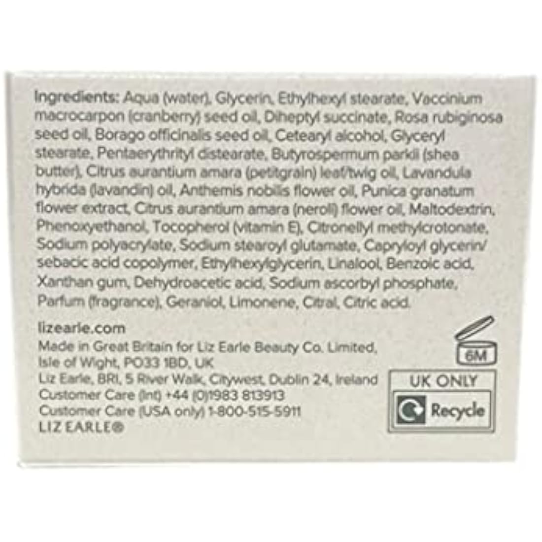 Liz Earle Superskin Moisturiser with Natural Neroli - Face Cream 50ml