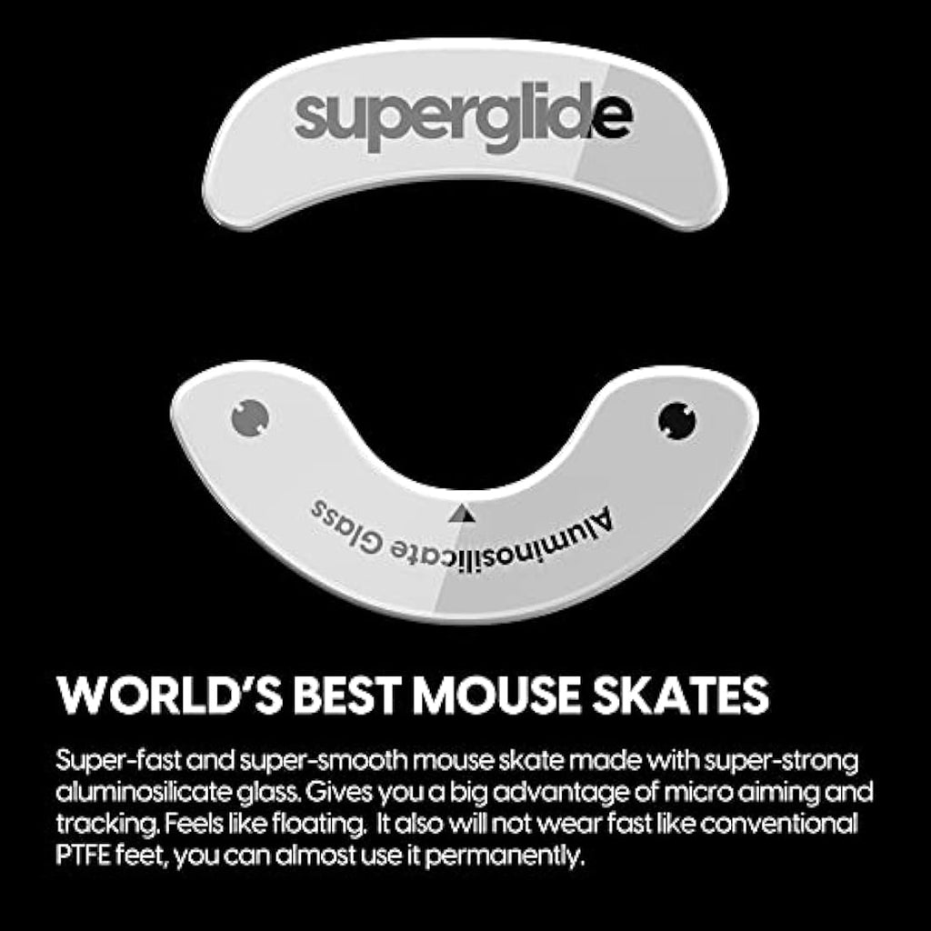 Superglide Glass Mouse Skates for Endgame Gear XM1r/XM1 RGB – White