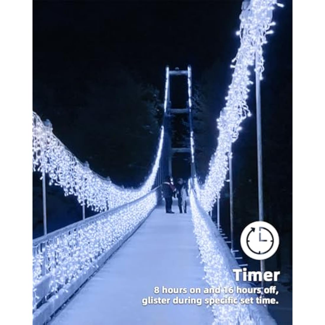 LEDYA 17M 480 LED Icicle Christmas Lights – Waterproof Outdoor Fairy Lights