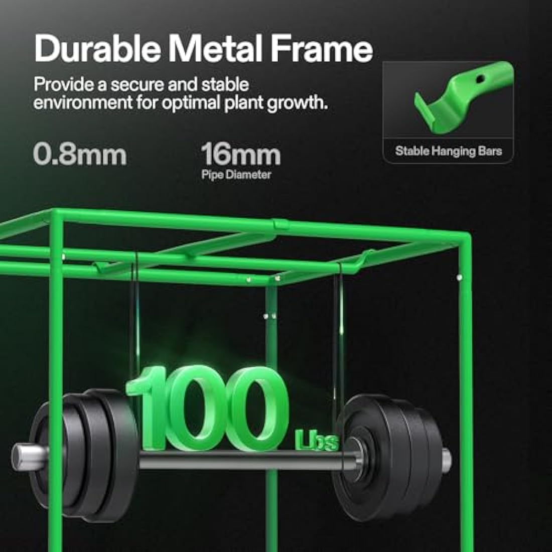 VIVOSUN 36x36x72 Mylar Grow Tent | Reflective Indoor Hydroponic Tent