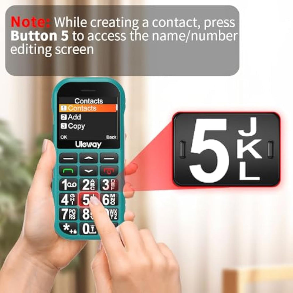 Jolof Store 4G Big Button Mobile Phone for Elderly | SOS & USB-C Dock