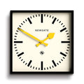 Newgate Number Five Square Railway Wall Clock | Silent Quartz Movement