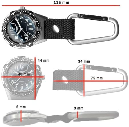 Dakota Backpacker Clip Watch – Lightweight Outdoor Pocket Watch