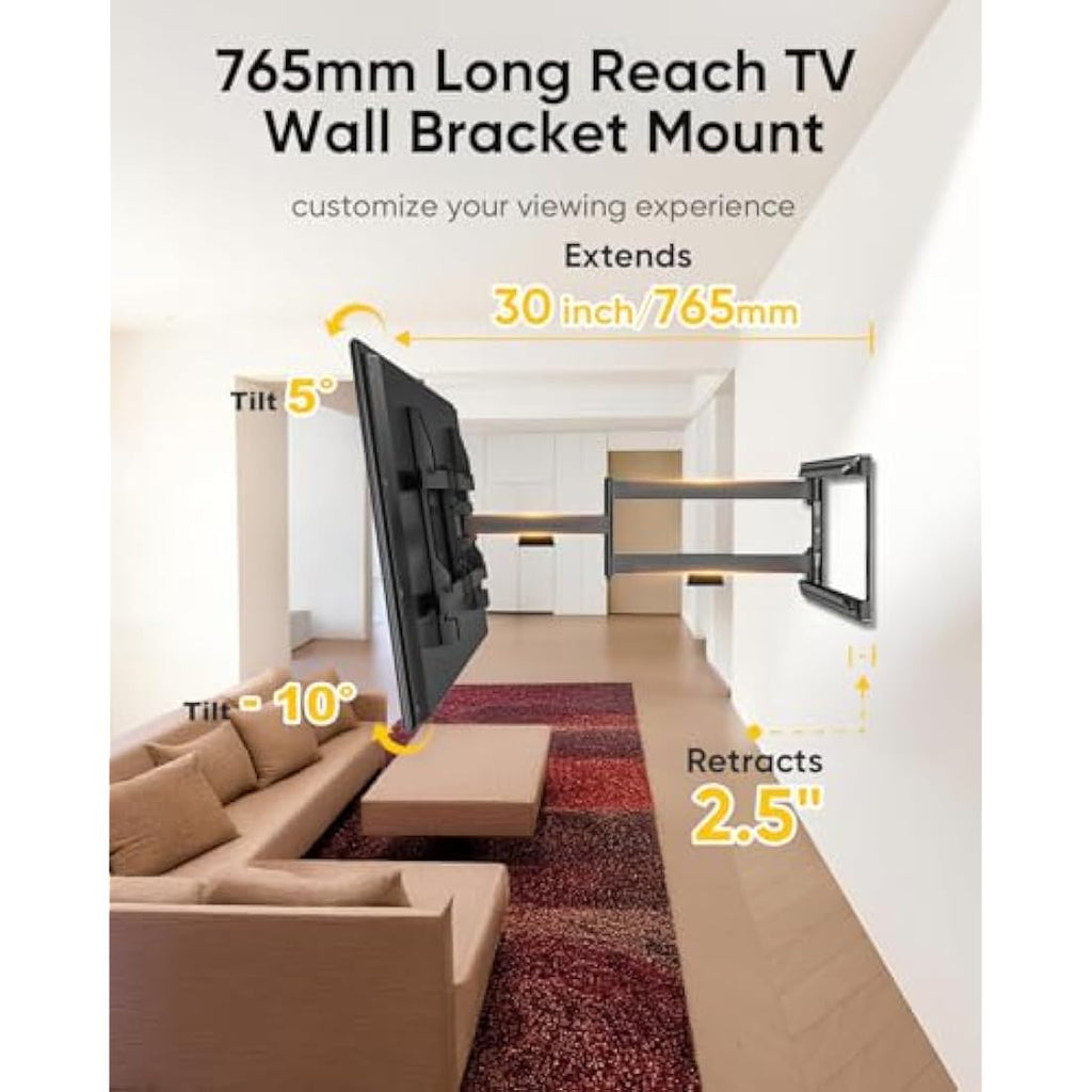 Forging Mount Long Reach TV Wall Bracket | Full Motion Corner Mount 37-75"