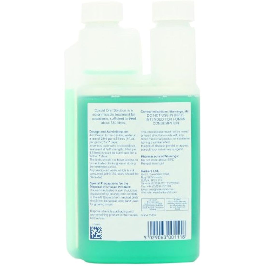 Harkers Coxoid Coccidiosis Treatment for Pigeons - Liquid Care, 500ml
