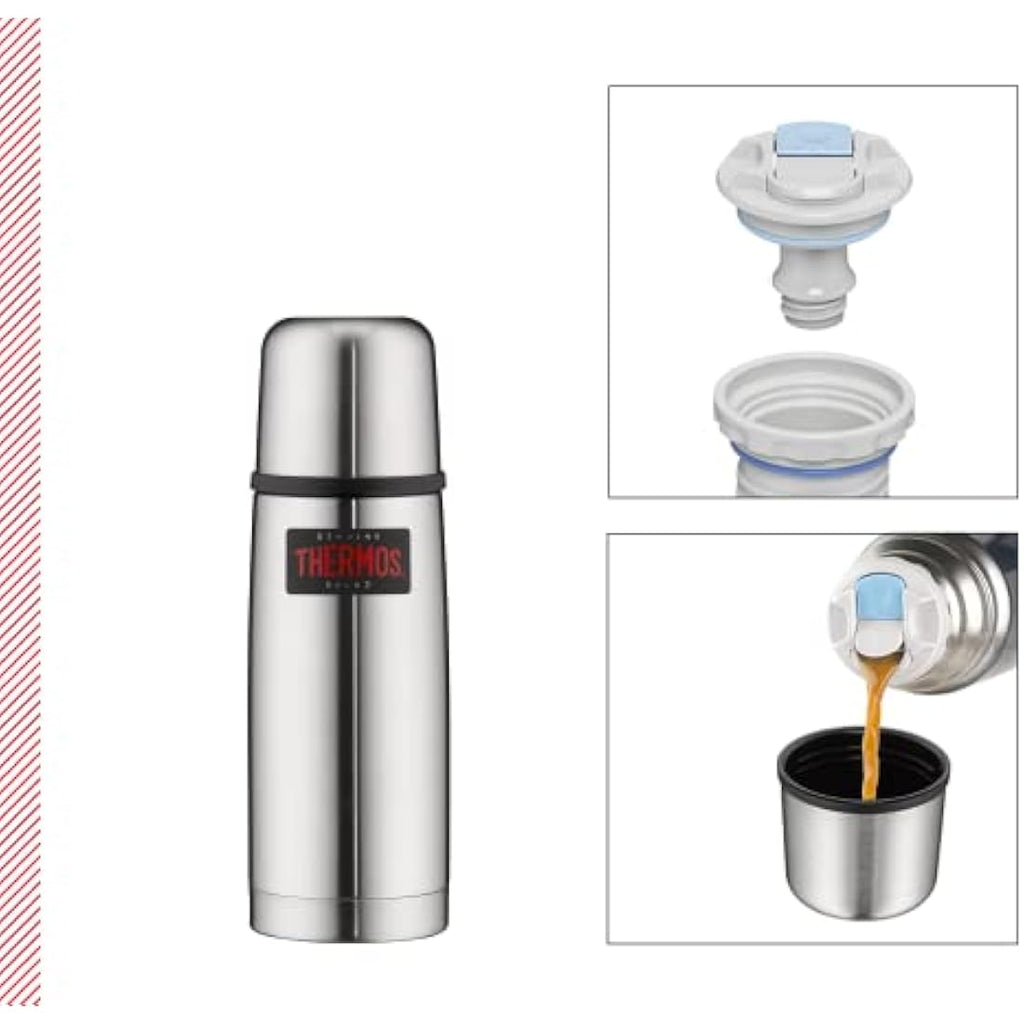 Insulated Stainless Steel Flask - 350ml Compact Thermos