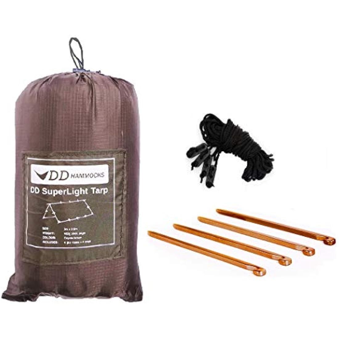 DD Hammocks SuperLight Tarp – Waterproof Ripstop Nylon Shelter