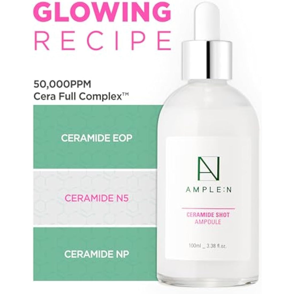 Coreana Ample:N Ceramide Shot Ampoule - Hydrating Facial Serum (100ml)
