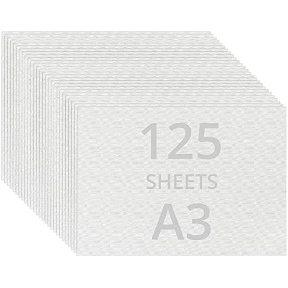 Belle Vous A4 Watercolour Paper - 125 Sheets 200 GSM Acid-Free White