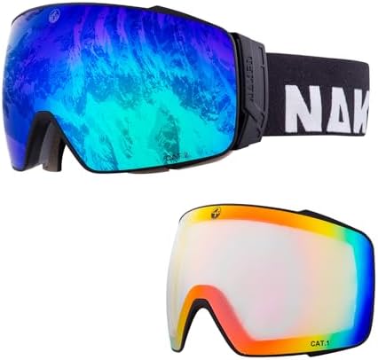 NAKED Optics The STORM Ski Goggles | OTG Interchangeable Lenses - Black