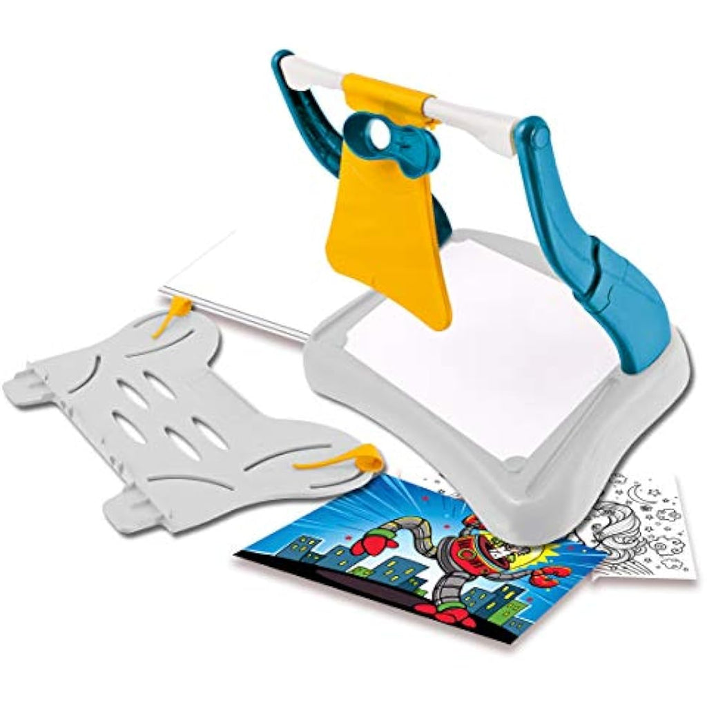 John Adams SuperGraph Drawing Station – Kids Arts & Crafts Tool, Red