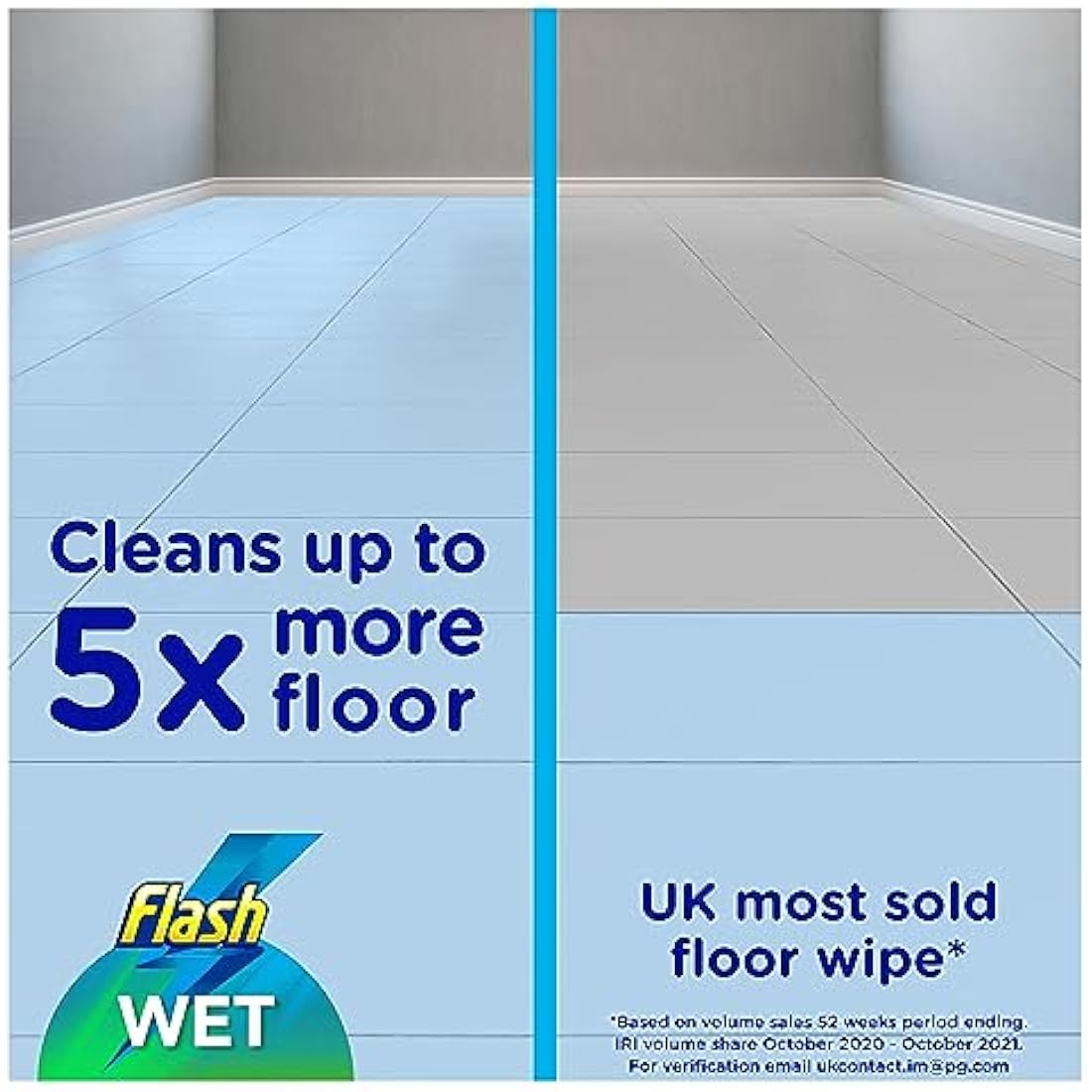 Flash Speedmop Antibacterial Lemon Wet Floor Wipes - 96 Refill Cloths