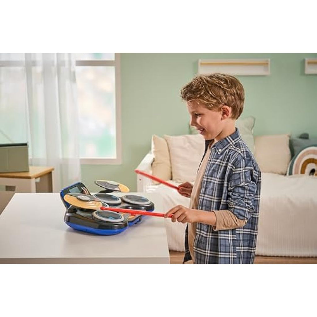 VTech Kidi DJ Drums – Light-Up Electronic Drum Kit with Bluetooth