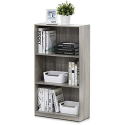 Furinno 3-Tier Bookcase – Modern Composite Wood Storage Shelves