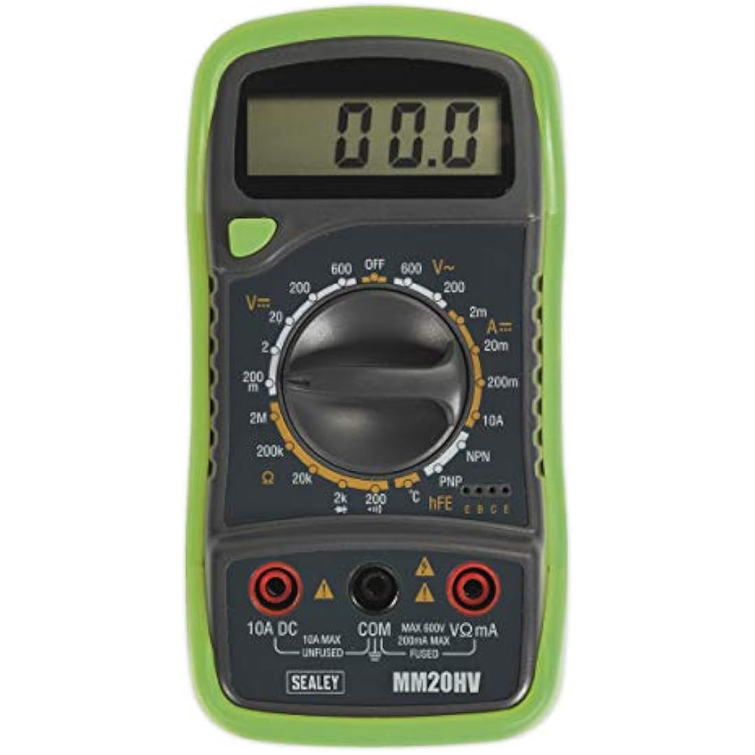 Sealey MM20HV Digital Multimeter | 8 Function with Thermocouple Hi-Vis