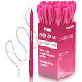 Eziglide Pink Ballpoint Pens – 50-Pack Medium 1.0mm Smooth Ink Set