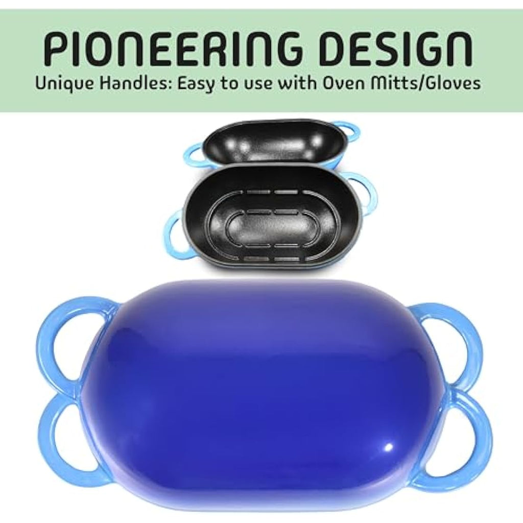 LoafNest Original Cast Iron Dutch Oven for Bread Baking | Enameled