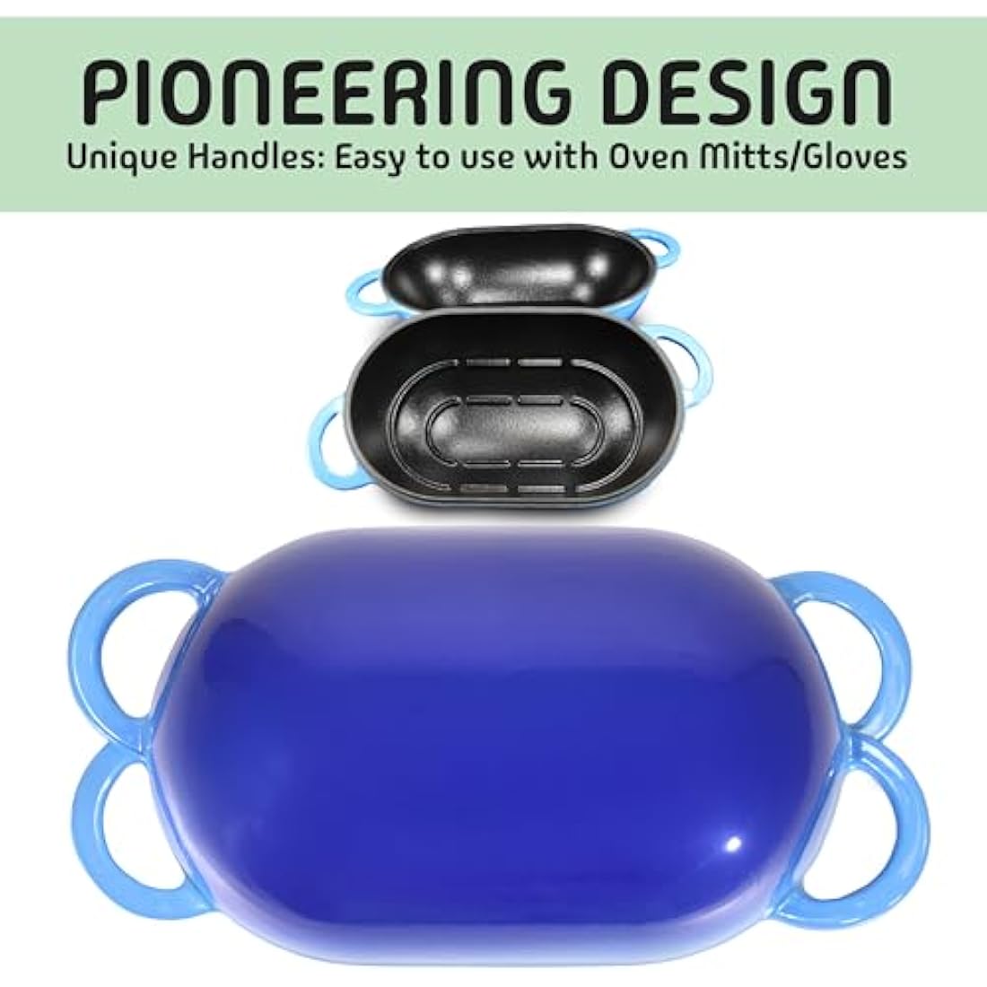 LoafNest Original Cast Iron Dutch Oven for Bread Baking | Enameled
