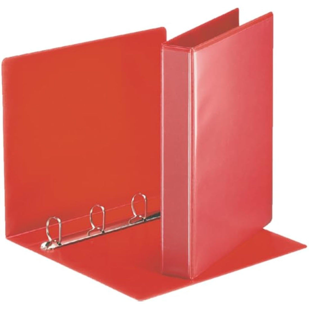 Esselte A4 4-Ring Binder, 30mm Spine, 190 Sheet Capacity – Red