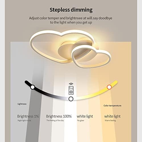 Riserva 64W Heart LED Ceiling Light – Dimmable Modern Chandelier