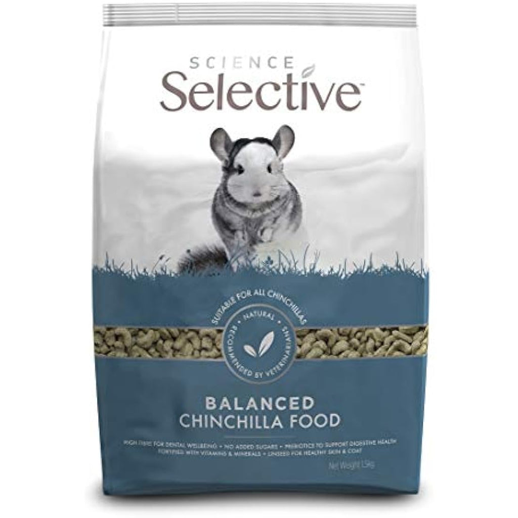 Supreme Science Selective Chinchilla Food – High Fibre Diet, 1.5kg