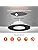 ALUSSO 6W LED Dimmable Downlights - IP44 Slim Recessed Spotlights, Black