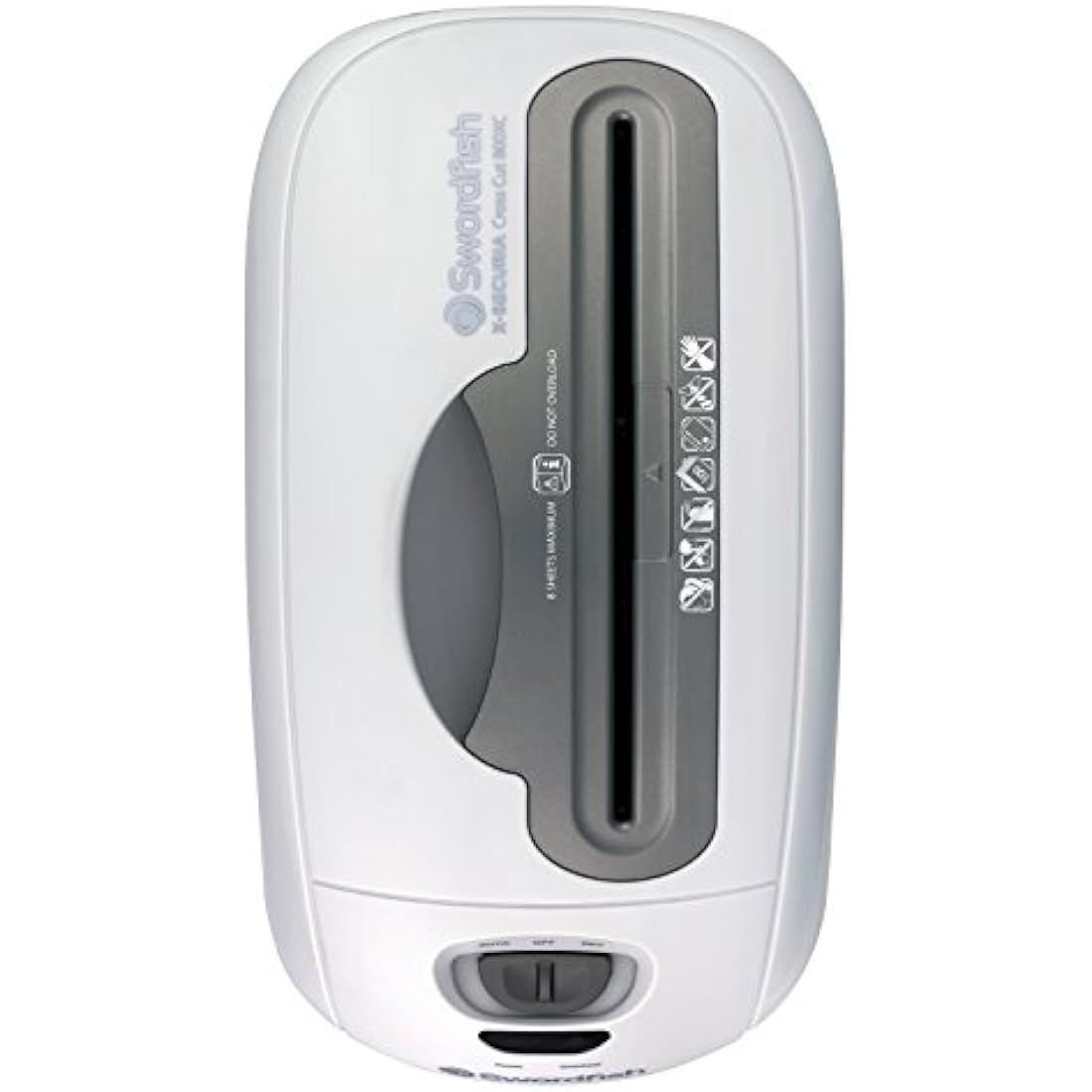 Swordfish X-Securia 800XC 8-Sheet Cross-Cut Paper Shredder – White